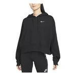 Толстовка (WMNS) Nike Nsw Pullover Hoodie 'Black', черный - фото