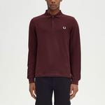 Поло с вышитым логотипом FRED PERRY, бордовый - фото 6