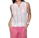 Топ Laurel Hill без рукавов белый CHARLIE B - фото 2