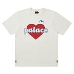 Футболка Palace x Evisu Heart Белая - фото