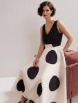 Платье миди Delie Spot Phase Eight, Black/Ivory - фото 4
