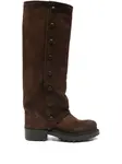 Сапоги с пуговицами Metisse, коричневый - фото