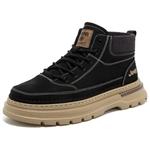 Ботинки Martin мужские черные Jeep, утепленные черным флисом - фото 8