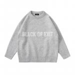 Свитер Unisex BLACK OF EXIT, светло-серый - фото 3