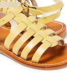 Кожаные сандалии Bonpoint, желтый - фото 4