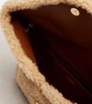 Сумка через плечо Cassandre Envelope из овчины Saint Laurent, Naturel + Brick - фото 3