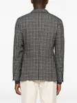 Клетчатый пиджак с карманами Zegna, черный - фото 4