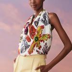 Hermes Шелковый платок женский белый - фото 3