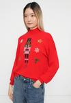 Джемпер Vero Moda VMQUEENGUARD XMAS, Chinese Red /Red - фото 4