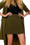 Зеленая мини-юбка цвета хаки Never fully dressed - фото