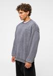 Толстовка zibi London OVERSIZED ACID WASHED, Smoked/Metallic Grey - фото 6