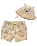 Шорты и шляпа с принтом «Мэролар Сафари» Mayoral, кремовый - фото