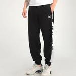 Брюки retro block sweatpant 'black white grey' Puma, черный - фото 4
