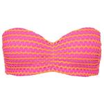 Женский бюстье-бандо с сетчатым эффектом - топ-бикини Seafolly, розовый - фото