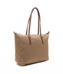 Сумка шоппер Lauren Ralph Lauren Keaton текстильная с монограммой, бежевый - фото 4