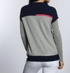 Женский роскошный полосатый кардиган в серо-синей гамме LABEL+thread - фото 2