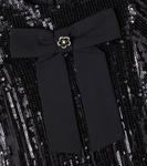 Платье с бантом и пайетками Patachou, черный - фото 2