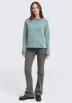 Джемпер TOM TAILOR PULLOVER MIT RUNDHALSAUSSCHNITT, Teal Plaited Knit/Teal - фото 2