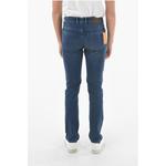 ID Темные вымытые узкие джинсы Corneliani, Blue - фото 2