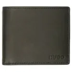 Кожаный кошелек метро_4 Hugo, черный - фото