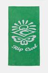 Хлопковое полотенце Rip Curl, зеленый - фото
