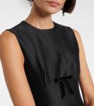 Миди-платье с бантиком Shushu/Tong, Black - фото 4