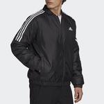 Стеганая куртка мужская черная Adidas, черный - фото 5