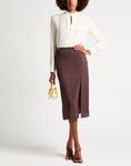 Юбка миди Jacquemus, темно-коричневый - фото 3
