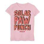 Футболка с рисунком DC Super Pets Solar Paw Punch для девочек 7–16 лет DC Comics - фото
