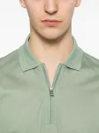 Поло на молнии Boss, зеленый - фото 5