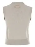 Ребристый жилет FENDI, серый - фото 2