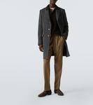 Кашемировый поло свитер Zegna, темно-коричневый - фото 2