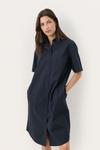 Платье-рубашка Part Two Harper, темно-синий - фото 2
