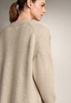 Кардиган OYSHO LONG RIB KNIT, Stone - фото 4