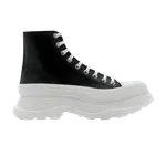 Ботинки Alexander McQueen Tread Slick Boots 'Black White', черный - фото