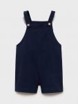 Детские хлопковые комбинезоны на пуговицах Mango, Navy - фото 3