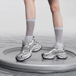 Кроссовки GG-CC Chunky Sneakers Women's Low-top, серебряный - фото 20