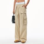 Средние карго-брюки Alexander Wang, хаки - фото 4