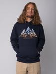 Толстовка wat? Apparel Sweatshirt Geometric Landscape, темно-синий - фото