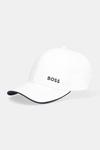 Хлопковая бейсболка Boss Green, белый - фото