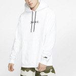 Толстовка Nike Sportswear Drawstring Fleece Pullover White, белый - фото 3