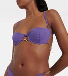 Верх бикини с цепочкой Stella McCartney, Violet - фото 4