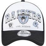 Кепка Trucker 9Forty Aframe с надписью NFL Las Vegas Raiders в стиле ретро New Era, серый - фото 3