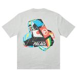 Футболка Palace Tri-Flag Серый меланж - фото 2