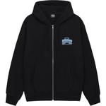 Худи с застежкой-молнией Stussy, оливковый - фото 4