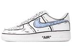 Женские кроссовки для скейтбординга Nike Air Force 1, White - фото