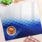 Стеклянная тарелка, куб 60х52 см TULUP, синий - фото 4