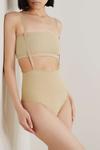 SKIMS Стринги Core Control с высокой талией - глина, бежевый - фото 4