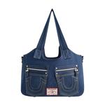 Сумка True Religion Horseshoe Stitch DARK NAVY, цвет Medium Blu - фото
