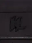 Сумка-мессенджер с монограммой Karl Lagerfeld, черный - фото 4